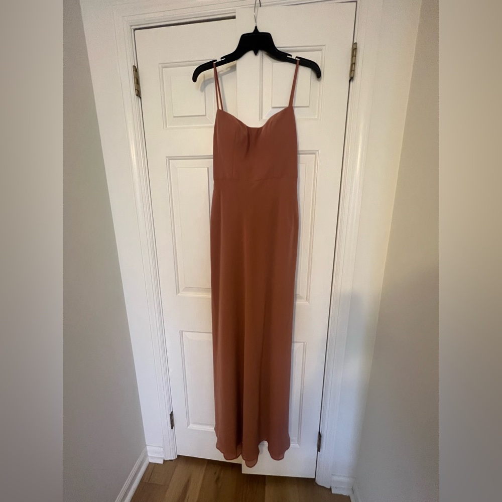 Designer: Jenny Yoo 
Style: Shoshana
Color: sunset canyon 
Size: 2